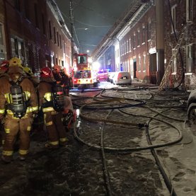 Deux immeubles du quartier St-Sauveur détruit par les flammes