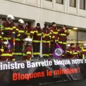 Manifestation des ambulanciers 