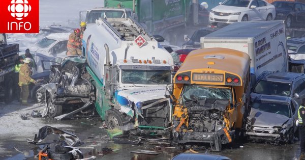 200 véhicules impliqués dans un carambolage sur la 15 à Laprairie