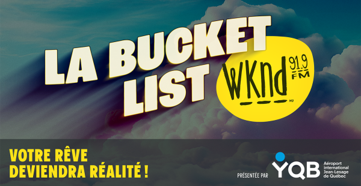 Félicitations à notre gagnante de la Bucket List WKND 2026 : Vicky Paradis!