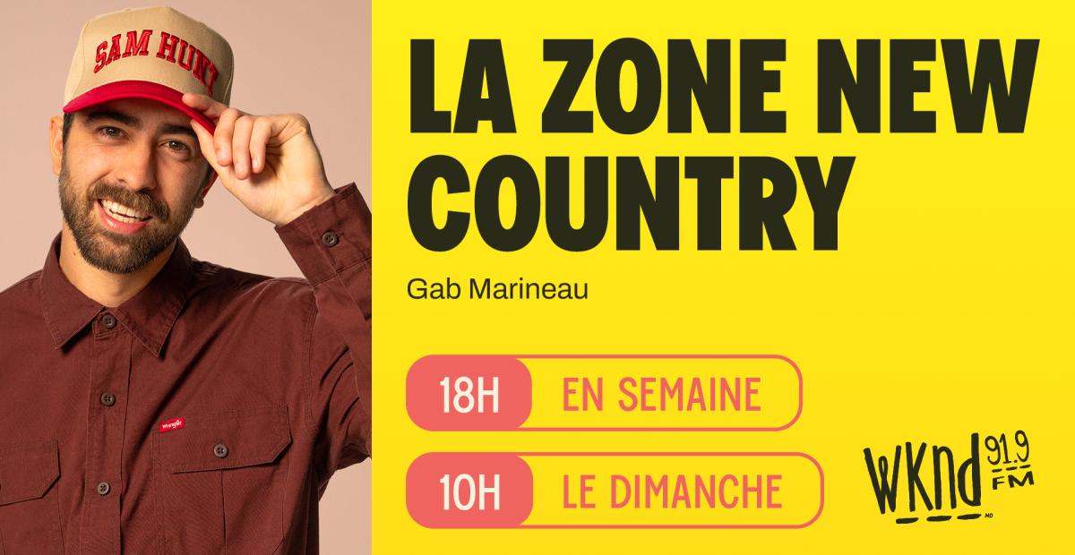 La Zone New Country de retour en semaine à 18h dès le 1er juin