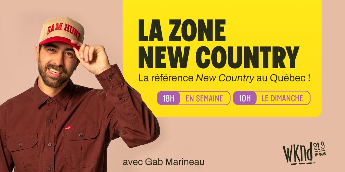 La Zone New Country de retour en semaine à 18h dès le 1er juin