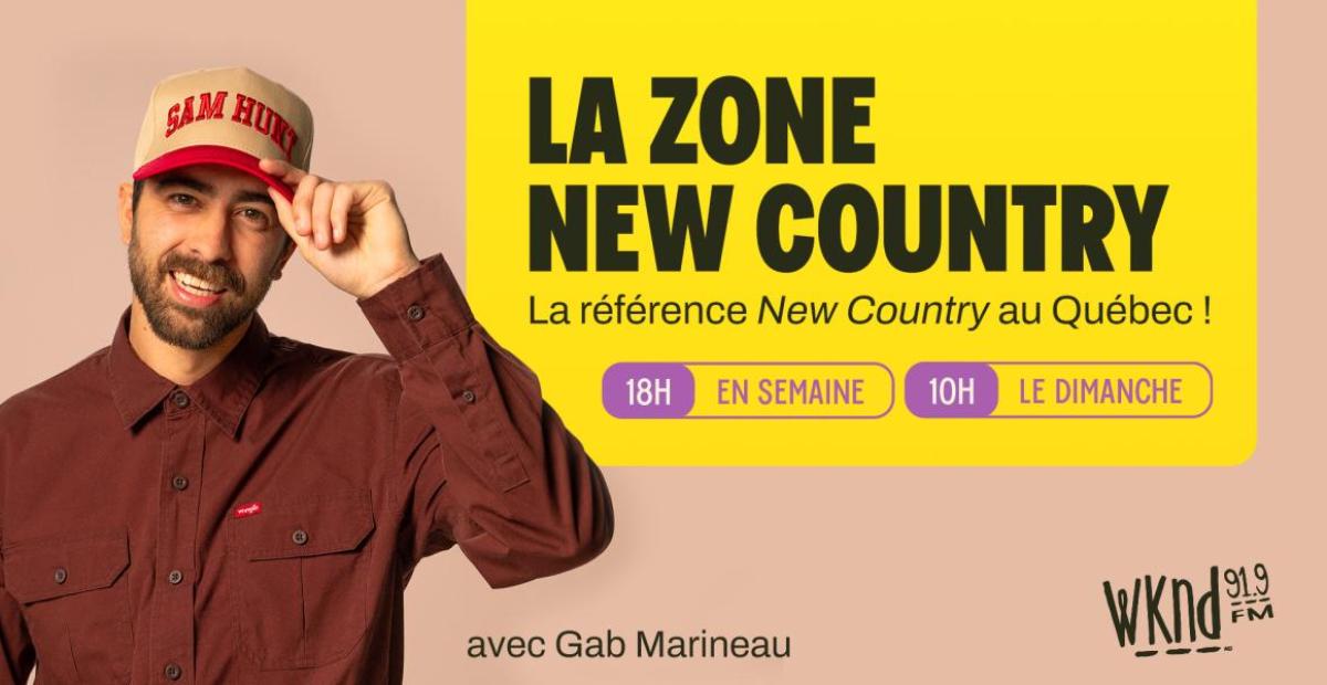La Zone New Country reste en ondes jusqu’au 18 septembre