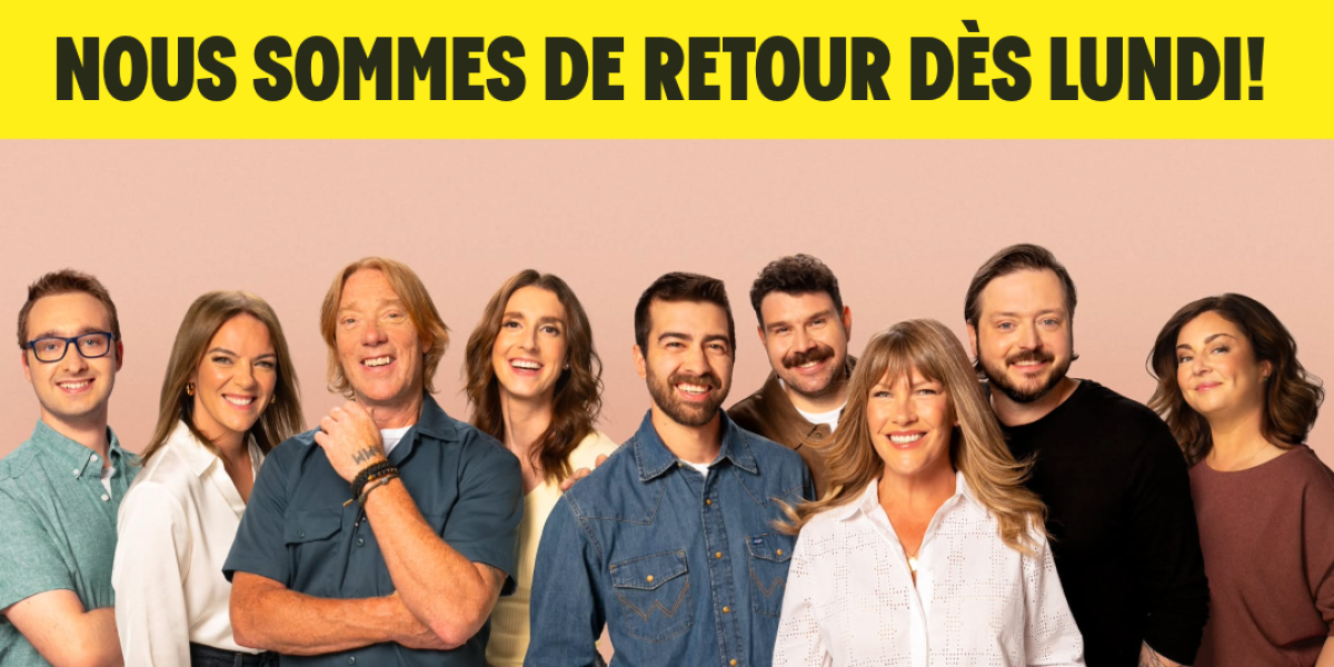 Notre programmation régulière est de retour dès le 10 août