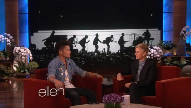 Bruno Mars au Ellen DeGeneres Show!