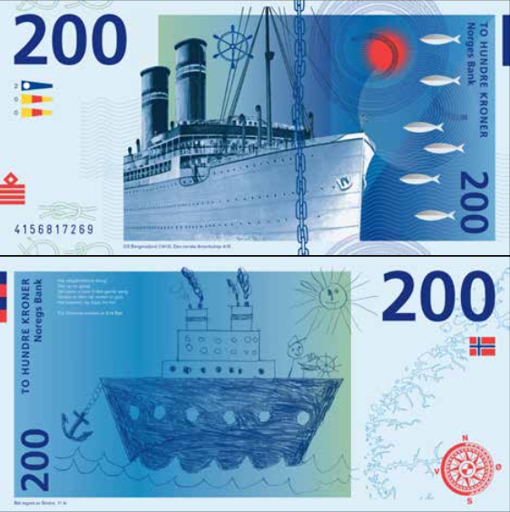 Des dessins d’enfants sur des billets de banque?