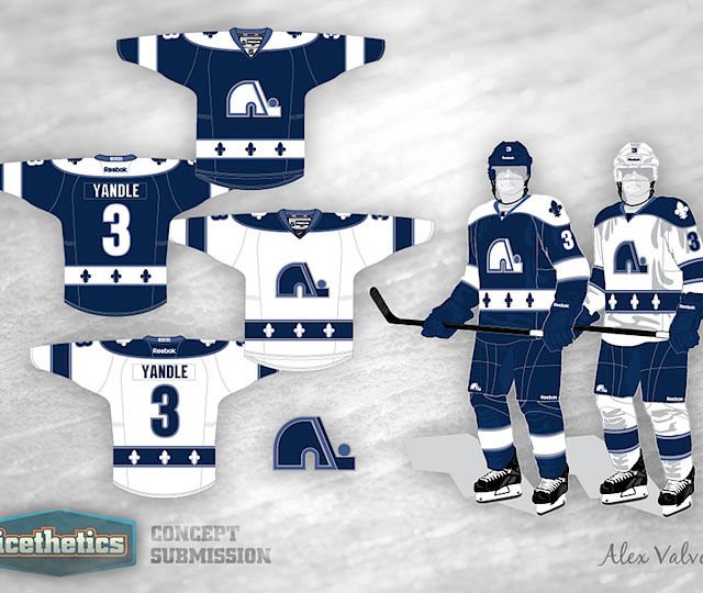 Des concepts d'uniformes des futurs Nordiques