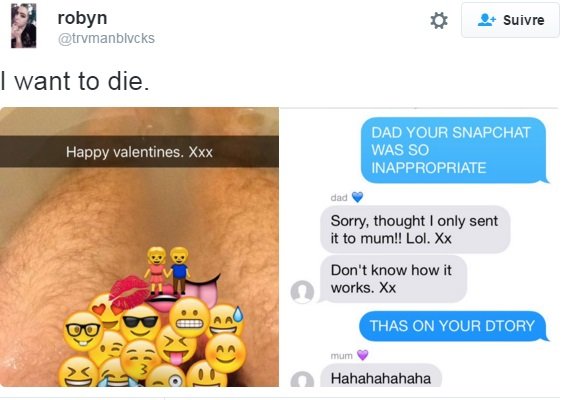 Le fail Snapchat d'un père se retrouve sur les réseaux sociaux