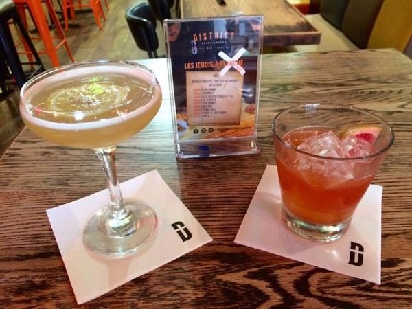 Recettes des cocktails du District Saint-Joseph!