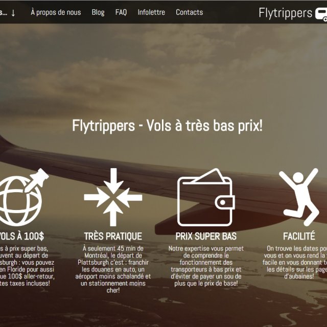 Flytrippers: des billets d'avion pour 100$