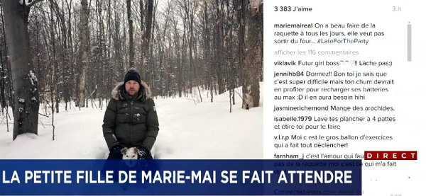 La petite fille de Marie-Mai se fait attendre...