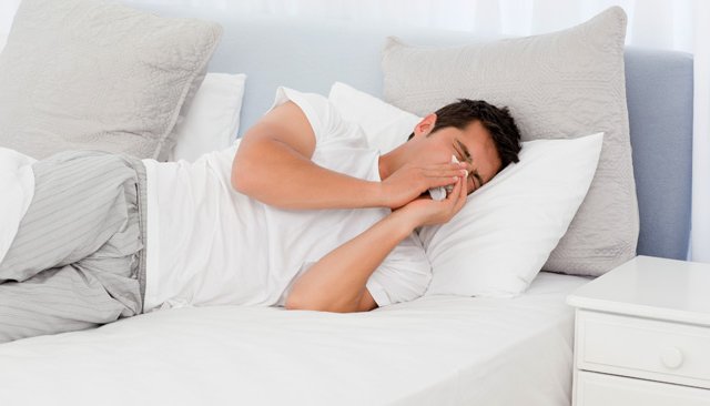 Eh oui, la grippe d'homme existe!