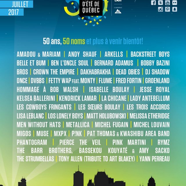 Voici la programmation du FEQ