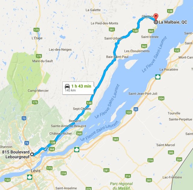 LA destination : La Malbaie