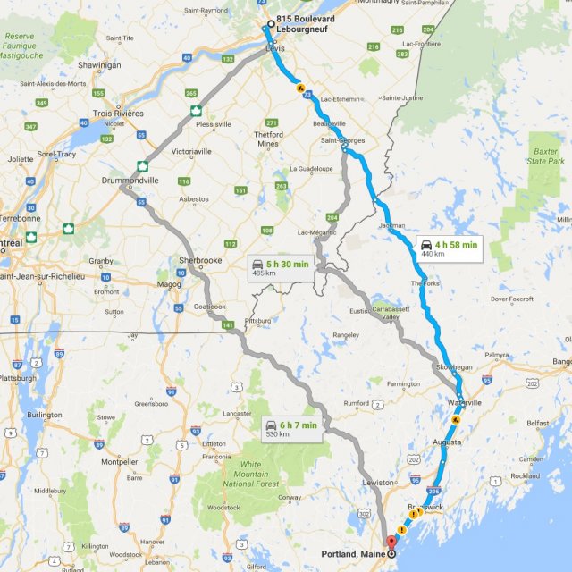 LA destination : Portland, ME