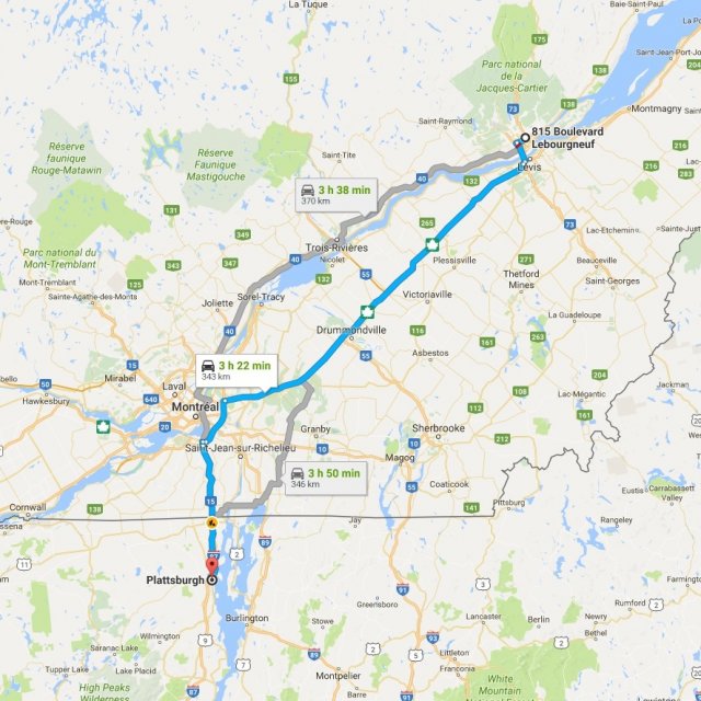 LA destination : Plattsburgh