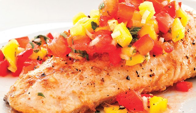 La Terrasse WKND: Filet de doré au concassé de tomates et mangues que pourrait entre autre aimer Jack Johnson!