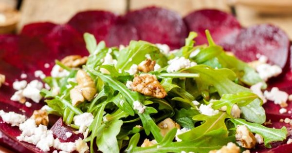 Les recettes vedettes: Salade de betteraves, fromage de chèvre et roquette, que pourrait aimer les Beatles