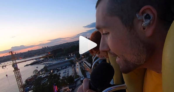 Le chanteur de Bastille pousse la note dans un manège!