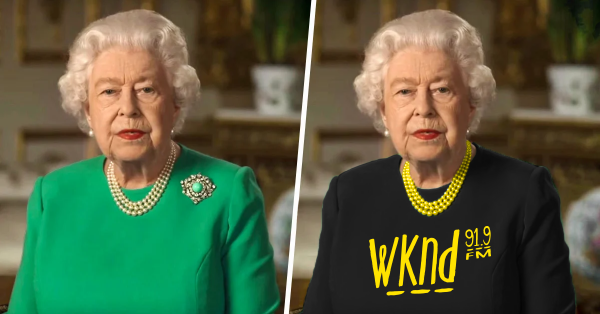 Des internautes s'amusent à modifier la robe verte de la reine Elisabeth II