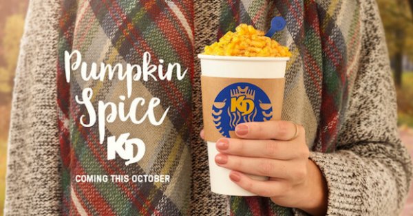 Un Kraft Dinner au Pumpkin Spice? On est rendu là!