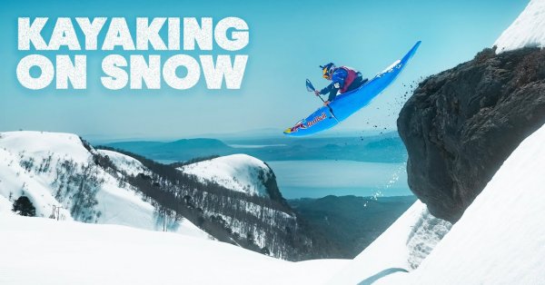 Pas game de descendre une montagne en kayak ! 