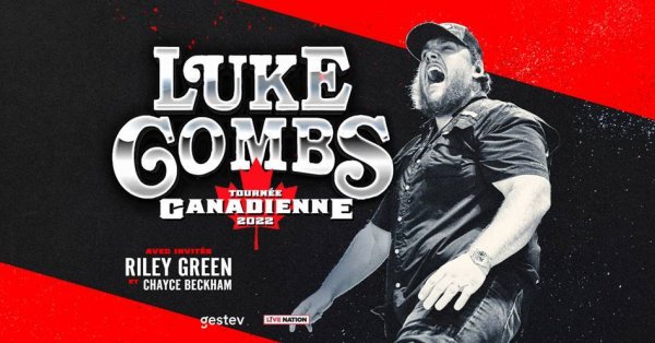 Luke Combs au Centre Videotron en mars