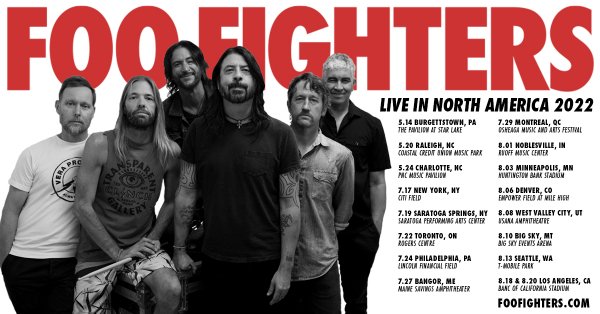 Osheaga 2022 : Foo Fighters en tête d'affiche