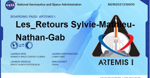 Envoyez votre nom dans l'espace avec Artemis 1