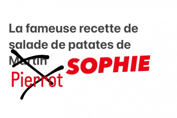 La recette de salade de patates 