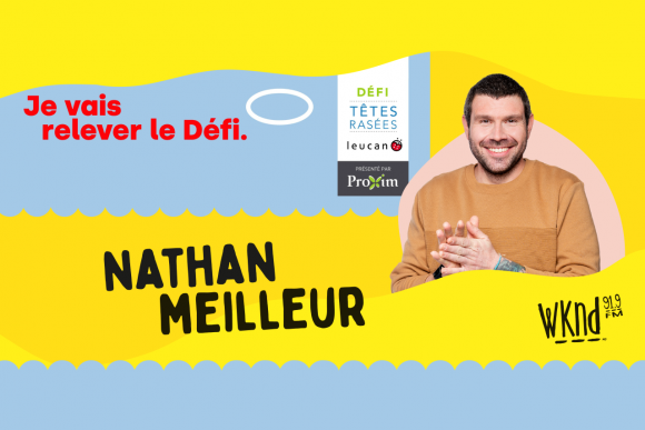 Nathan fera le Défi Têtes Rasées de Leucan