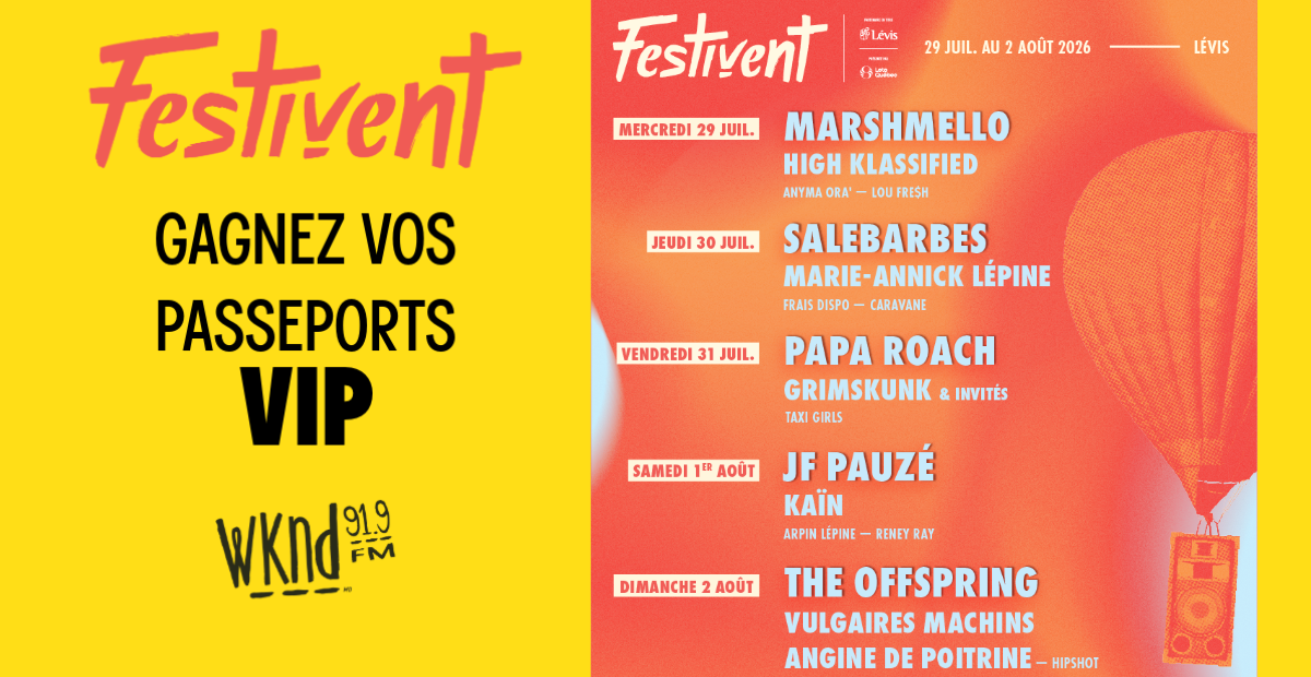 Vivez le Festivent en formule vip