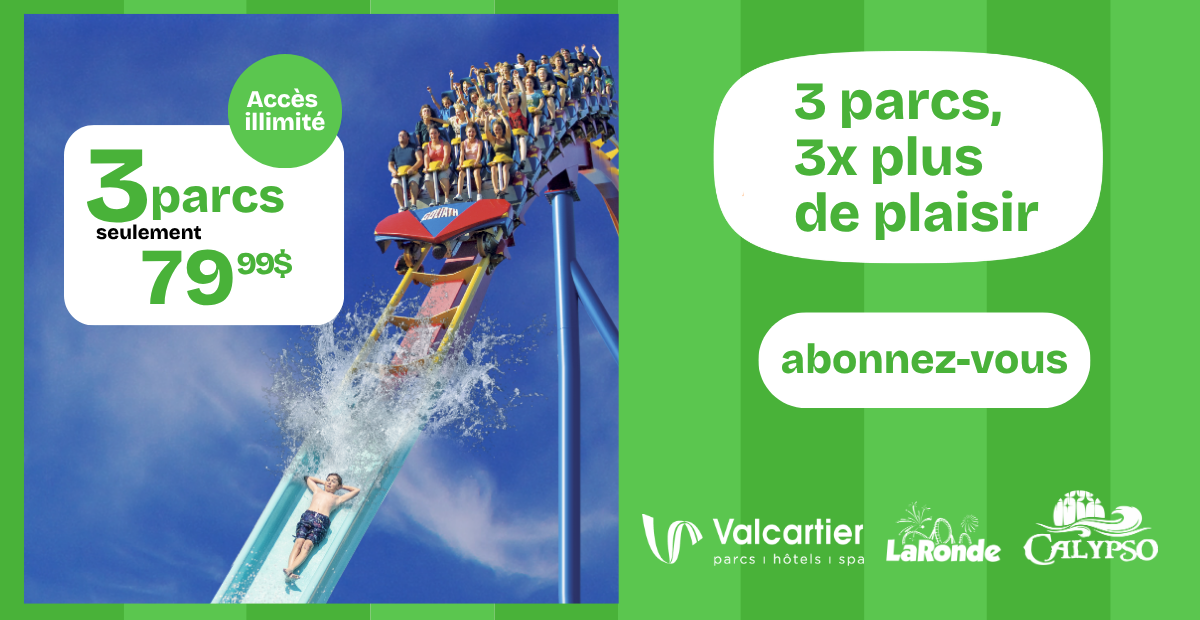 Gagnez deux abonnements pour les 3 parcs!