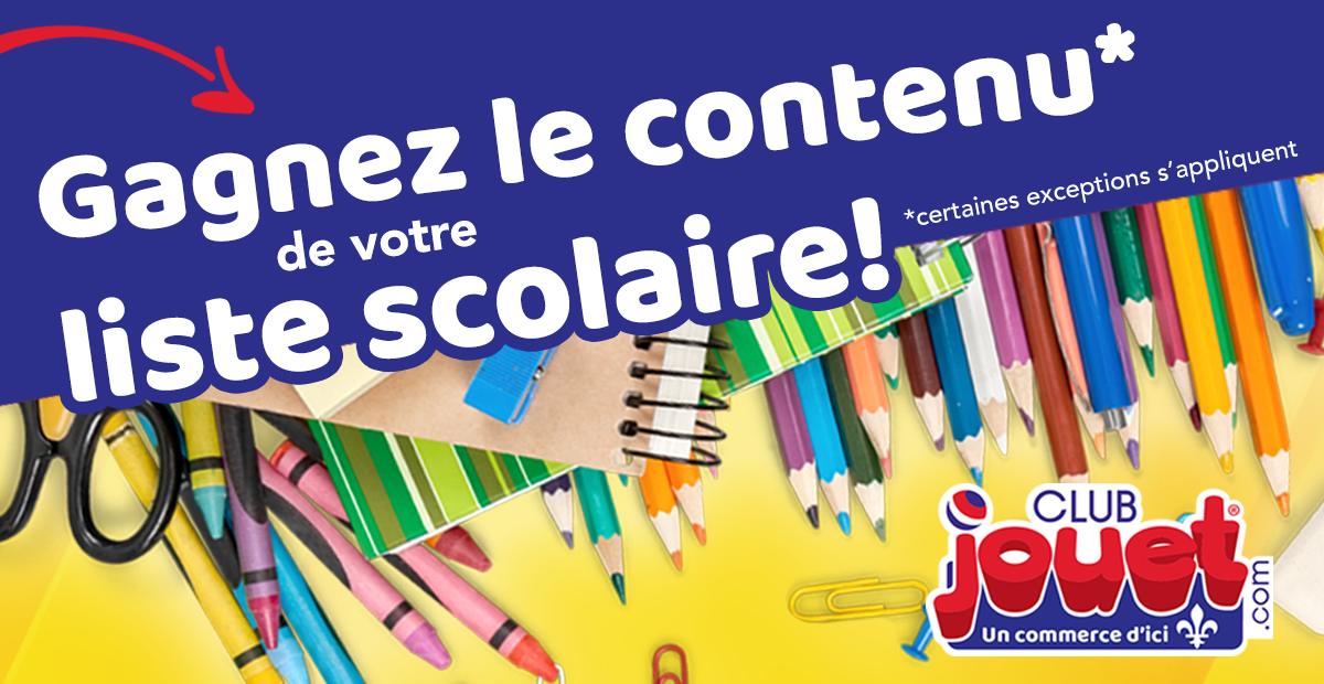 Une rentrée scolaire réussi grâce à Club Jouet