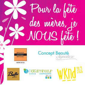À la fête des mères, je nous fête!