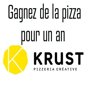 Gagnez un an de pizza chez Krust Pizzeria