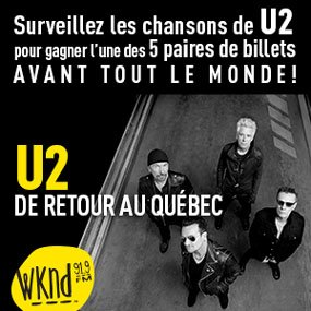 Gagnez vos billets pour U2 avant tout le monde!