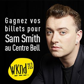Gagnez votre paire de billets pour Sam Smith