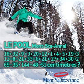 Le Pool Mont-Ste-Anne!