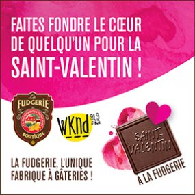 Faites fondre quelqu’un pour la St-Valentin avec WKND 91,9 et la Fudgerie!