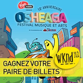 Gagnez une paire de billets pour Osheaga