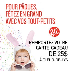 Remportez votre carte-cadeau de 25$ à la Place Fleur-de-Lys