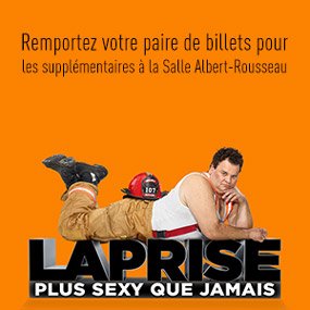 Remportez votre paire de billets pour Philippe Laprise en supplémentaire à la Salle Albert-Rousseau