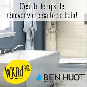 C’est le temps de rénover votre salle de bain avec l’aide de WKND 91,9 et Ben Huot!