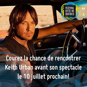 Courez la chance de rencontrer Keith Urban