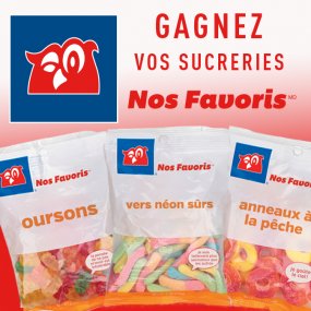 Gagnez vos sucreries Nos Favoris de Couche Tard!