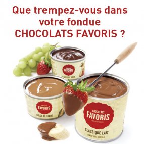 Que trempez-vous dans votre fondue Chocolats favoris?