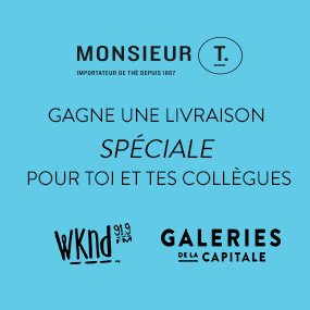 Soyez l’employé du mois grâce aux Galeries de la Capitale et WKND 91,9!