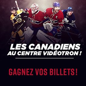 Gagnez vos billets pour un match préparatoire des Canadiens au Centre Vidéotron