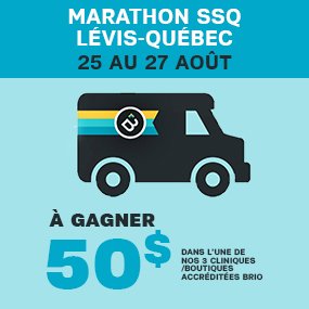 Camion Boutique BRIO  au Marathon SSQ